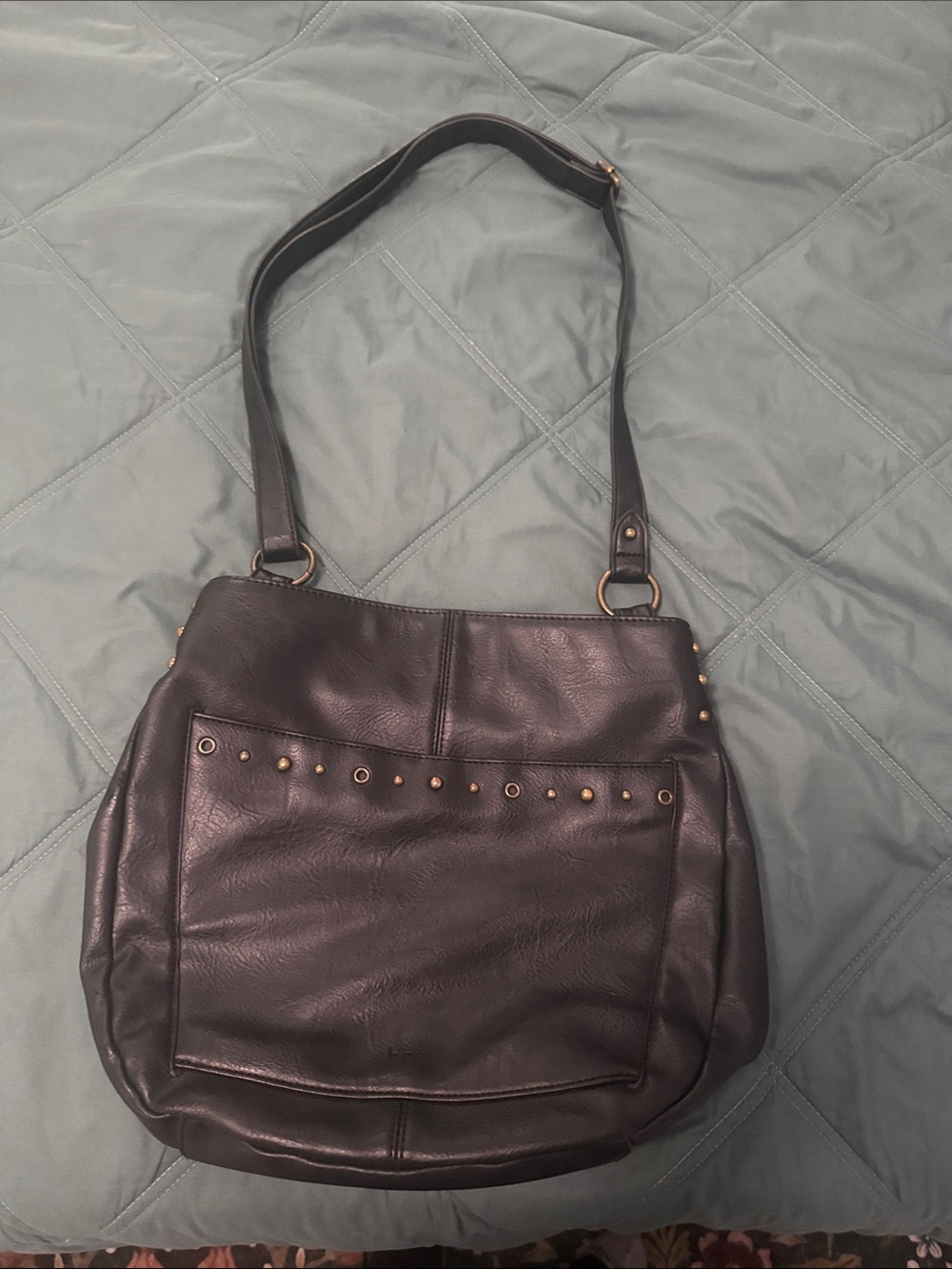b.o.c by born leather black boho purse bag